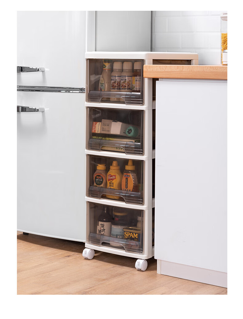 JEKO&JEKO Drawer Storage Cabinet Wardrobe Storage Cabinet Five-Drawer Chest Toy Storage Box Cabinet Bedside Cabinet Organizer 3-Tier 8