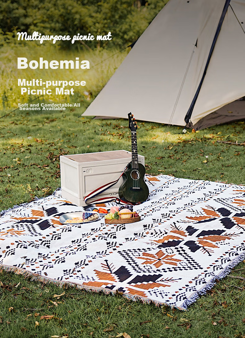 Jingxun Outdoor Tablecloth, Camping Tent Moisture-Proof Mat, Picnic Mat, Camping Blanket, Table Cover, Coffee Table Mat, 90*150cm 1