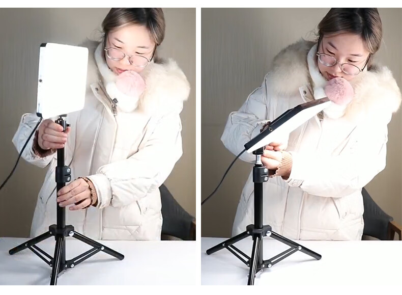 Hakutatz Desktop LED Photography Live Streaming Fill Light Small Studio Light for Streamers, Food, Jewelry, Jade, Antiques, Still Life, Weddings, Overhead Shooting Product Photography Light Jewelry 18