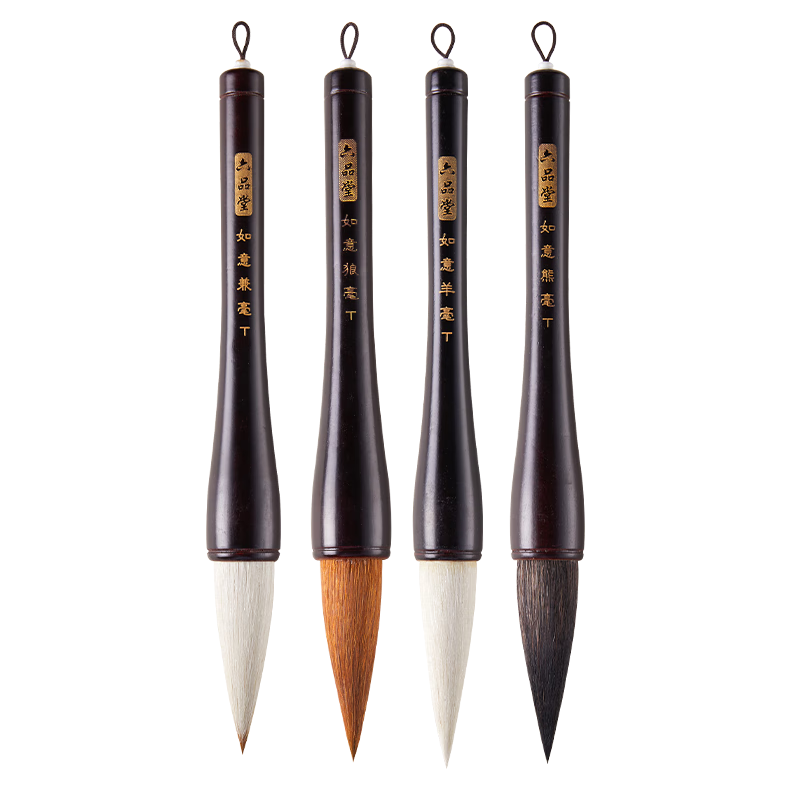 Liupintang Wolf Hair Brush Pen, Large Calligraphy Brush, Extra-Large Size for Writing Couplets, Fu Character, Spring Festival Couplets, Large Characters, Square Handle Brush Pen for Professional Calligraphy Creation, Large Wolf Hair Brush