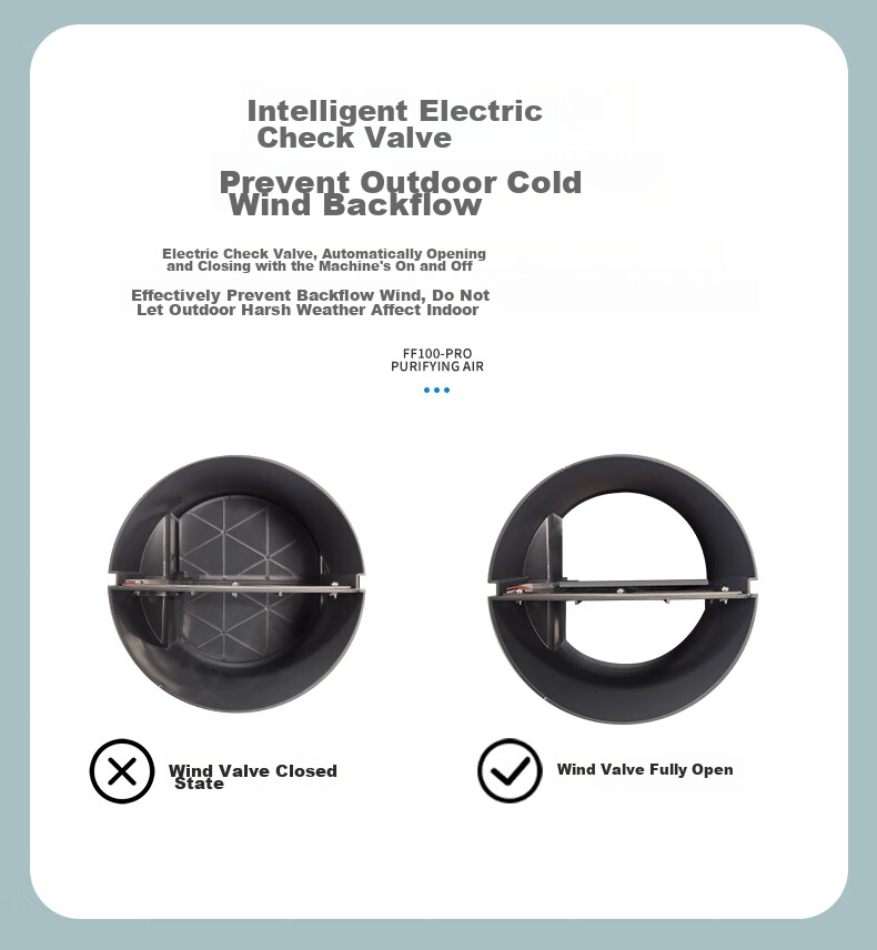 BROAD New Air System Wall-Mounted Fresh Air Machine for Home Use, Bidirectional Ventilation And Air Exchange with Full Heat Recovery, Removes Smog And Formaldehyde, Air Purification Companion to Air Conditioner FF100-Pro 13