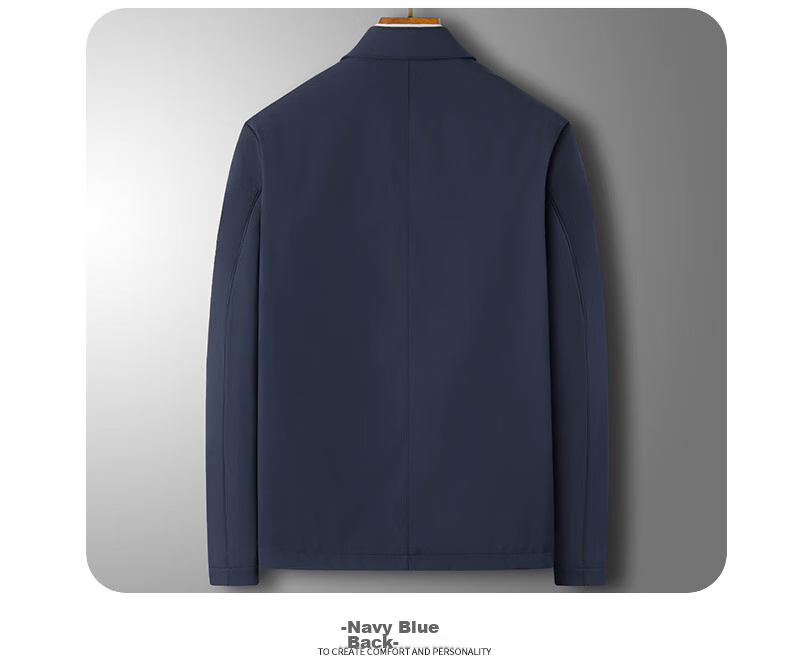 Hengyuanxiang Administrative Jacket for Men, Spring And Autumn Season, Middle-Aged Men's Business Casual Dad's Outerwear, Middle-Aged And Elderly Men's Clothing, Lapel Top 25