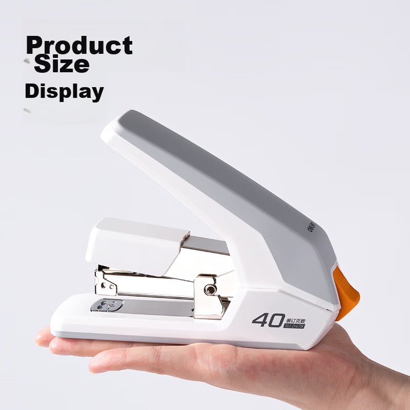 Deli (Deli) 40-Page Low-Effort Stapler, Anti-Jam Function, Pop-Up Staple Channel, Office Supplies, Black 0478 (Staples Not Included)