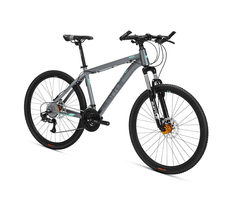 BATTLE Mountain Bike, 27-Speed, 26-Inch, Front And Rear Disc Brakes, for Men And Adults, Suitable for City And Off-Road Cycling 16