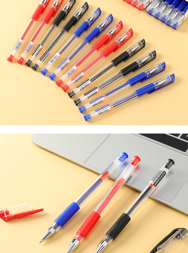 Genvana 0.5mm Black European Standard Gel Pen, Bullet Tip Signing Pen, Water-Based Pen for Exams And Office Use, MINI, 12 Pens/box 11