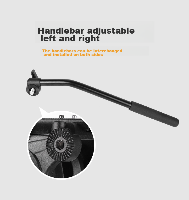 Hakutatz Hakutatz 2061 Camera Tripod, Professional Photography Gimbal, Camera Tripod, Micro Film Wedding Video Live Streaming Sliding Rail, Hydraulic Damping Gimbal 21