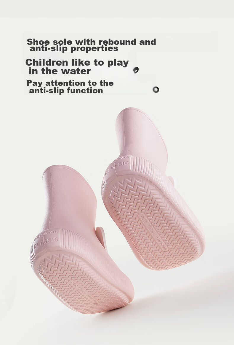 Cheerful Mario Baby Rain Boots Children's Waterproof Shoes for Toddlers And Young Boys Girls Water Shoes for Boys Girls Female Style Inner Length 17cm 10