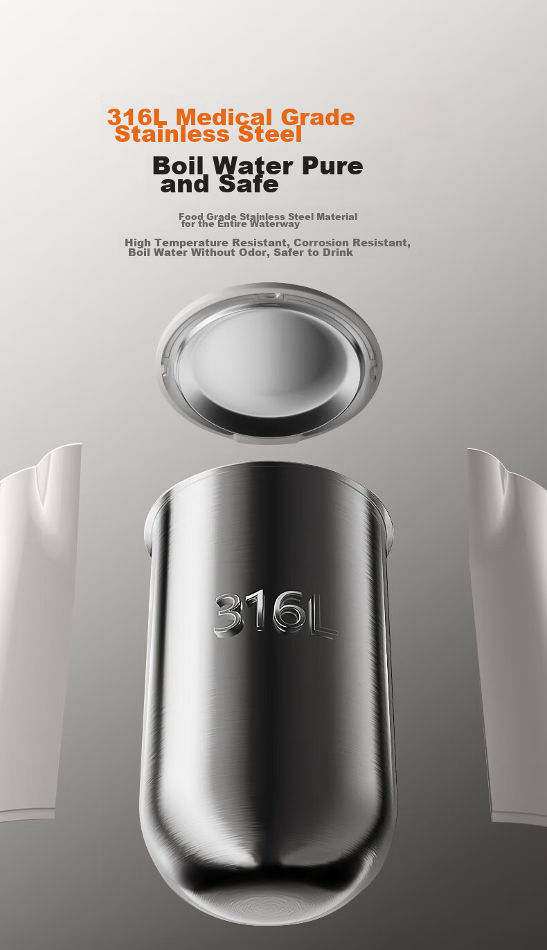Joyoung Electric Kettle, U-Shaped Bottom Seamless Inner Tank, 2L Capacity, 316L Stainless Steel Seamless Inner Tank, Thermos Flask, 20WU3T 14
