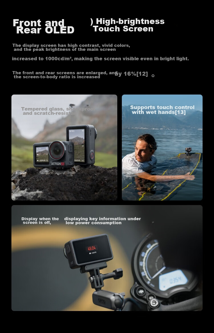 DJI Osmo Action 5 Pro, Ultra-Flagship Image Quality Action Camera, Outdoor Motorcycle Riding Diving Vlog Camera, Portable Travel Photography Camera 13
