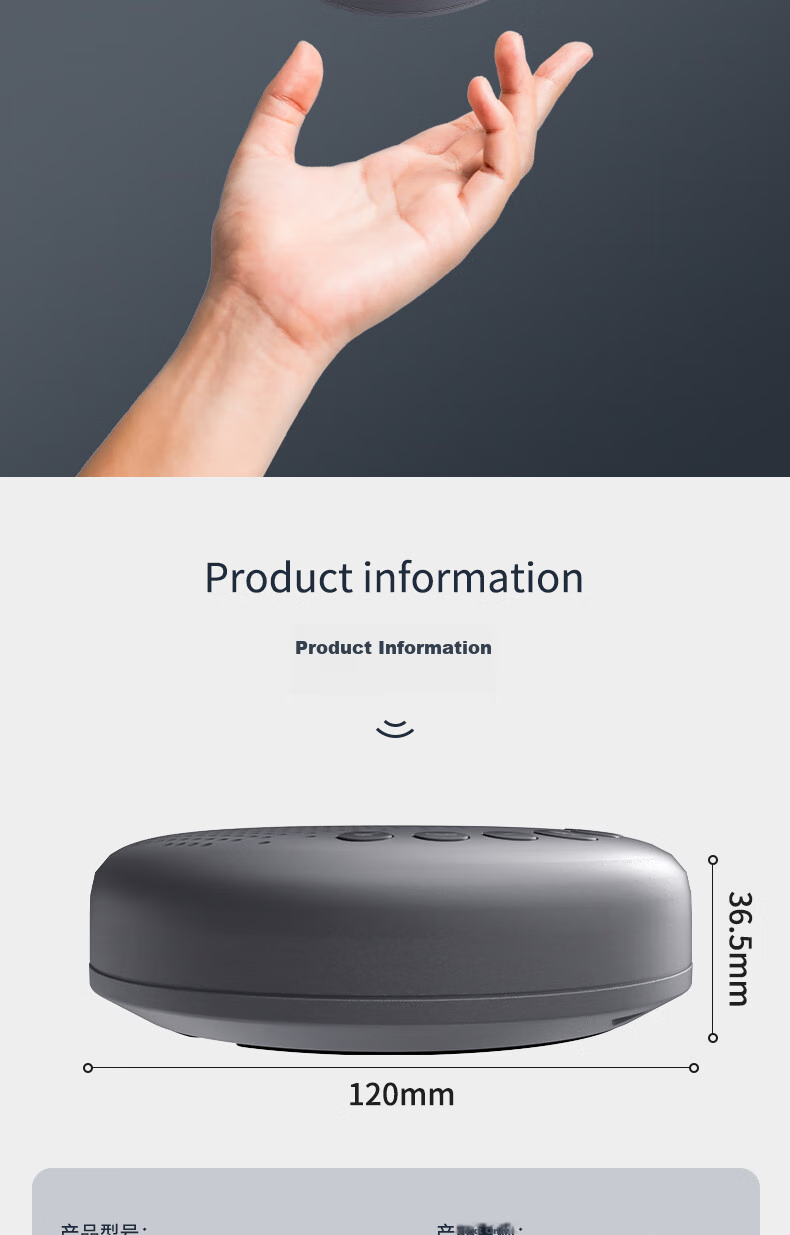 Deli Conference Microphone, Plug-And USB Connection AI Smart Noise Reduction Desktop Microphone, 5-Meter Pickup Range, Small Portable Video Conference Omnidirectional Microphone MN108 14