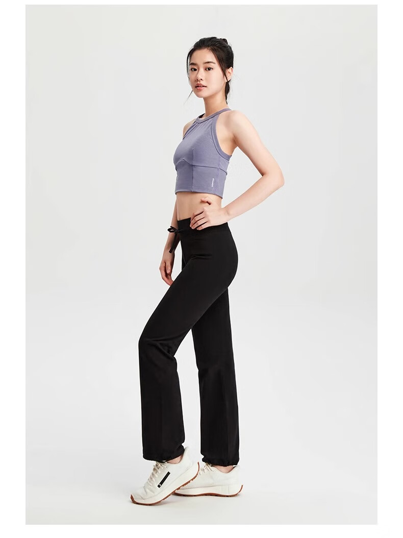 DECATHLON Quick-Dry Straight-Leg Sports Pants, Yoga Casual Loose Cotton-Feel Comfortable Running Fitness Women's -4282907 22