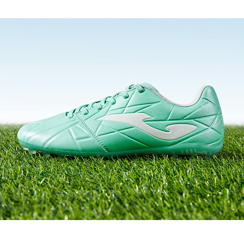 JOMA Kangaroo Leather Soccer Shoes for Men, MG Short Studs, Non-Slip, Wear-Resistant, Professional Football Training Shoes, White, Size 43 17