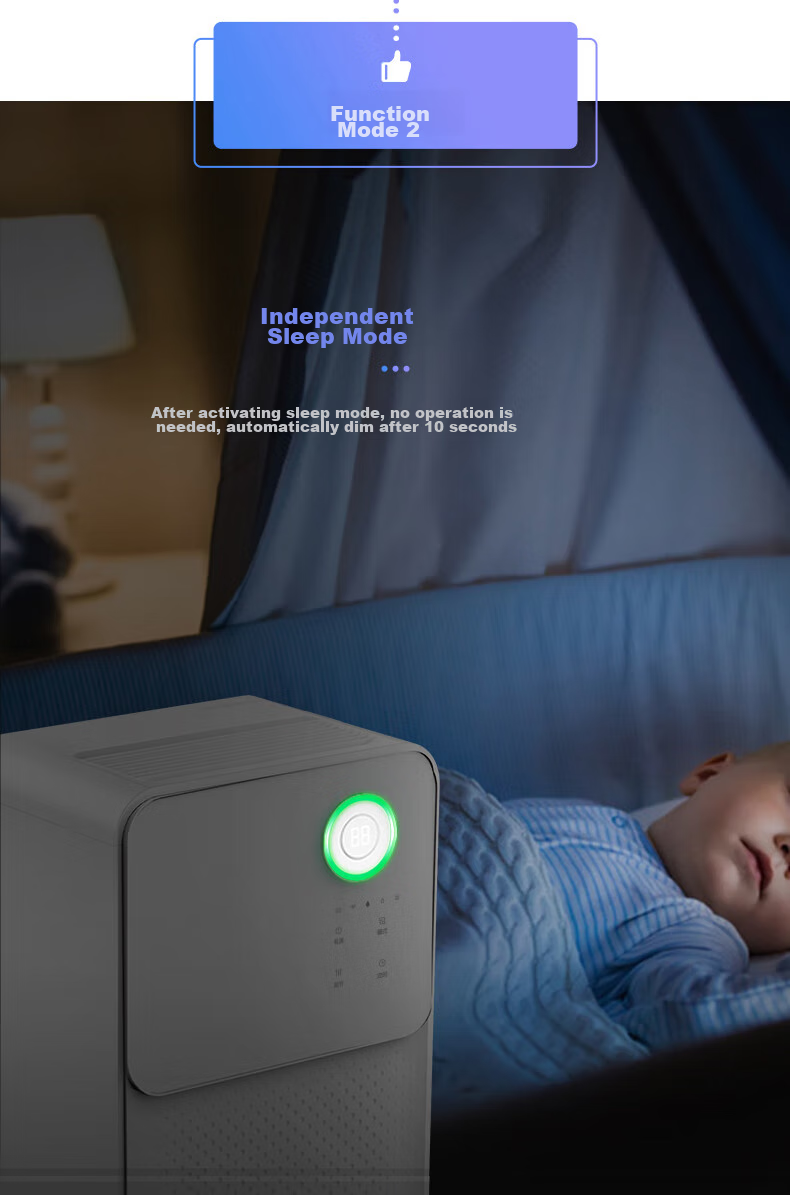 Eurgeen Dehumidifier, 12L/Day Dehumidification Capacity, 36dB Quiet Operation, Home Bedroom Clothes Dryer And Moisture Absorber, Basement Drying Machine OJ-128E 7
