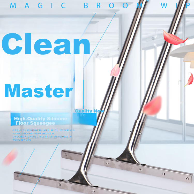 Aoyida 80cm Floor Squeegee, Silicone Floor Scraper, Floor Water Wiper, Mop Blade, Household Bathroom Water Sweeper Board 1