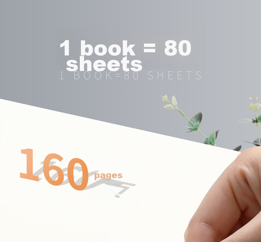 Faramon [Lowest Price Online] Blank Refill Notebook Compatible with 4-Hole A4, 80 Sheets Loose-Leaf Paper, Blank Thickened Replacement Inner Pages, A4-Blank Inner Pages 4