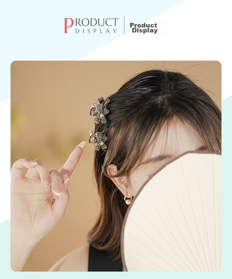 CHIMERA 2-Piece Hair Claw Clip, Back of Head Hairpin, Bangs Side Clip, Hair Accessory, Shark Clip, Hair Clip, Birthday Gift for Girls 4