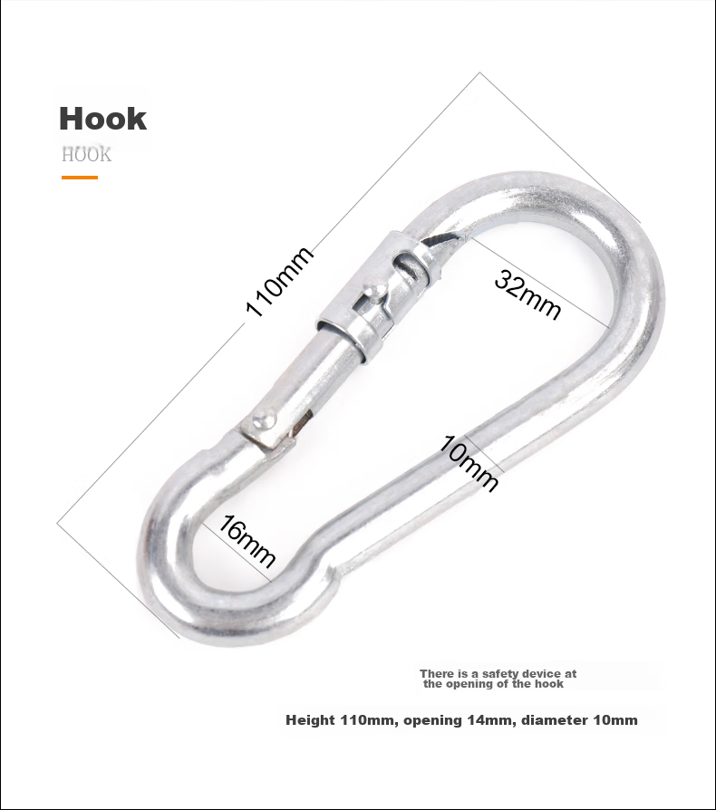 Hongshenghuashun Safety Belt, Safety Rope, High-Altitude Work Escape Lanyard, National Standard Construction Site, 3-Meter Large Hook 7