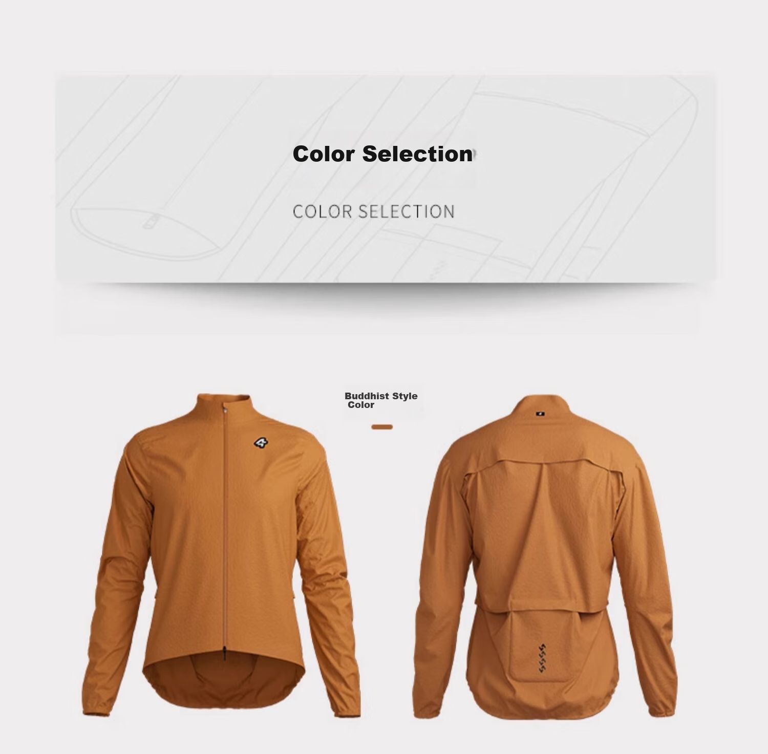 Lameda Spring And Autumn Cycling Sports Outdoor Windbreaker Thin Jacket Long Sleeve Men's Bicycle Road Riding Casual Color 2XL 23