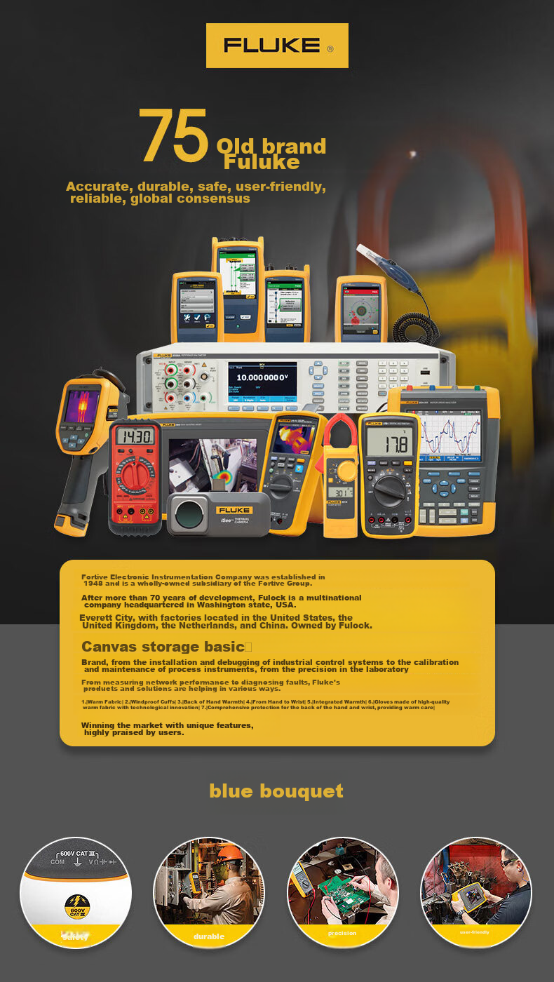 FLUKE F15B PRO MAX Digital Multimeter, Handheld Multi-Function Meter, Ammeter, Instrument F15B+ 18