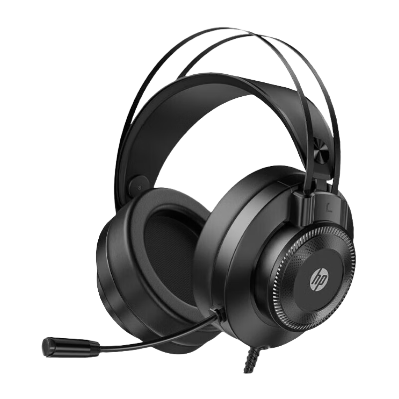 HP GH10S Gaming Headset with Microphone, Over-Ear Design for E-Sports, Internet Cafes, PUBG, Delta Force Action, Sound Positioning, 3.5mm Single Plug Versio