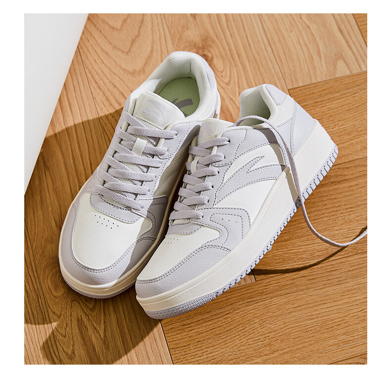 Anta Origin Year 2.0 | Men's Thick-Soled White Sneakers, Breathable Retro Casual Sports Shoes for Couples, Summer Height-Increasing Sneakers 29