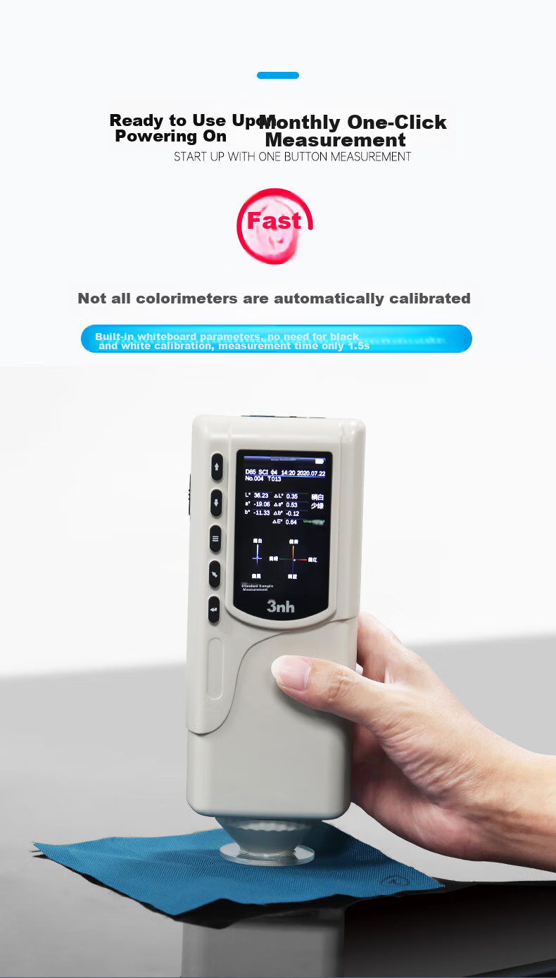3Nh Portable Handheld High-Precision Colorimeter NR10QC, Ink Coating Plastic, Entry-Level Practical Color Difference Detector 4