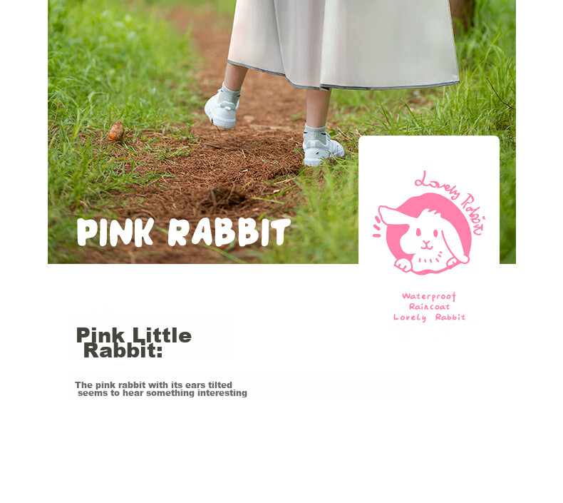 TIANTIANZAI Kids Raincoat Kindergarten Boys Girls School Backpack-Friendly High-Quality Cartoon Rain Poncho 703 Pink 22