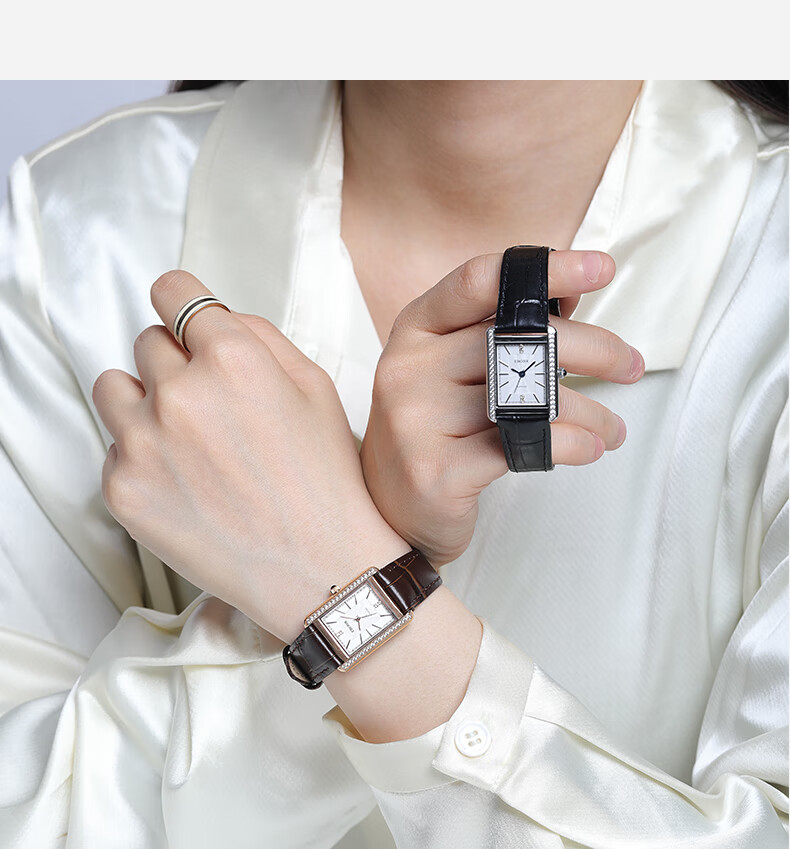 EBOHR Women's Watch, Kana Series Retro Small Square Watch, Birthday And Valentine's Day Gift, Quartz Women's Watch 51711446 21