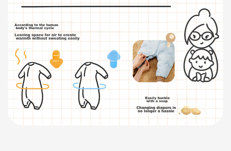 Minibala Newborn Baby down Jacket Onesie, Outdoor Wear for Boys And Girls, White Duck down Winter Coat 3