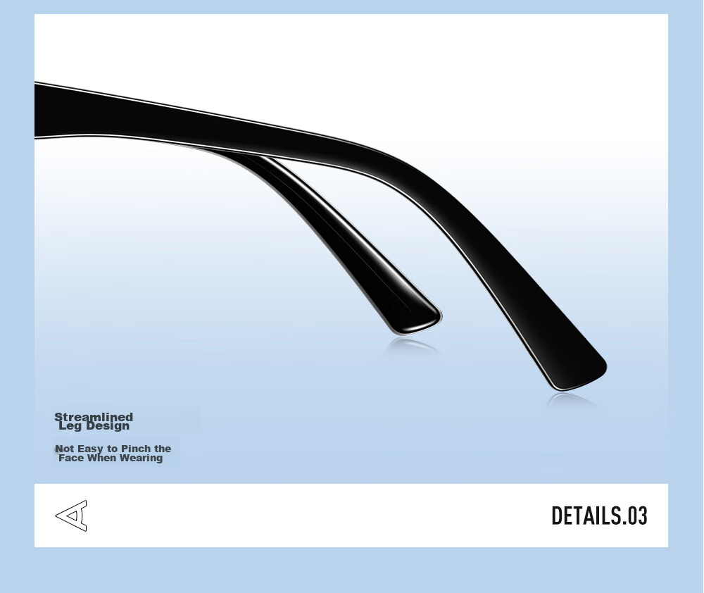 CAXMAN GM Sunglasses for Men And Women, Unisex Square Frame Large Frame Black Ultra-Nylon High Definition Anti-UV Retro Trendy Glasses 16