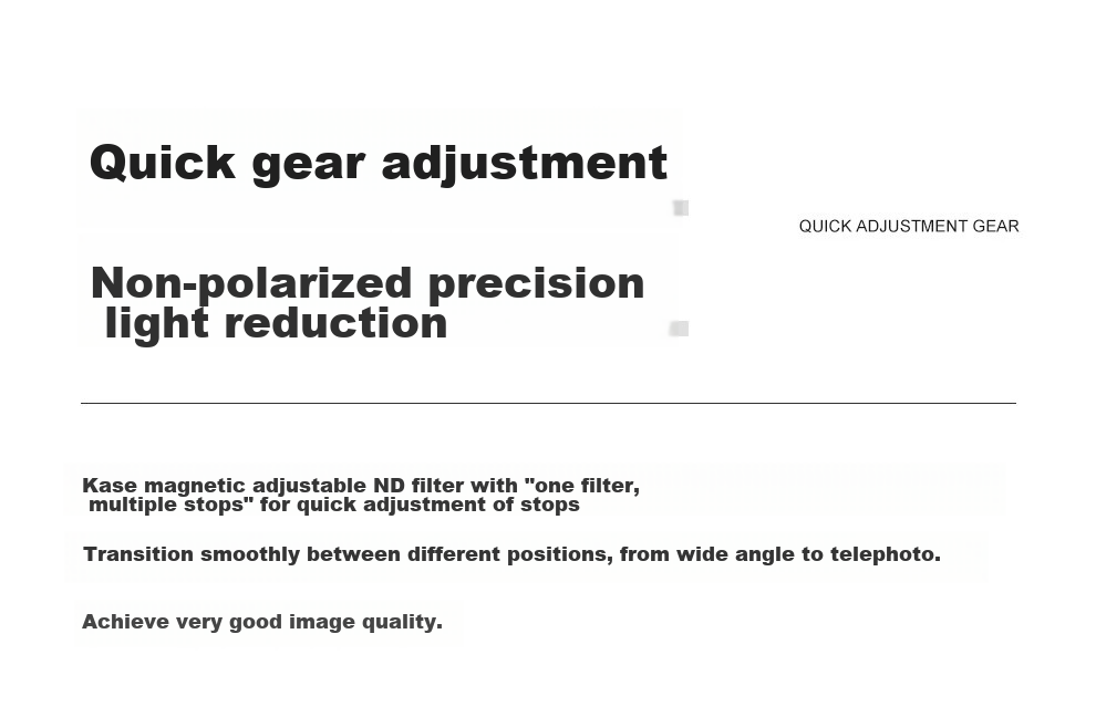 Kase Magnetic Neutral Density Filter, Adjustable ND3-1000, 1.5-10 Stops, 77mm ND Filter, Medium Gray Density Filter, Low Color Temperature, Long Exposure, Water Flow, Slit Slow Shutter 6
