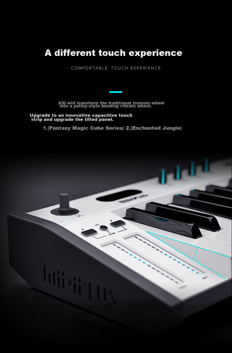 Midiplus X8III Upgraded Version, 88-Key Electronic Music Controller, Professional Composition Midi Keyboard 7