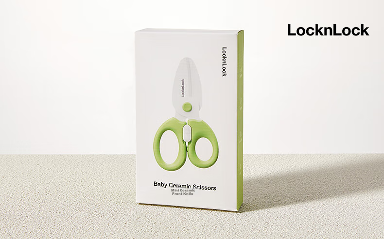 LOCK&LOCK Baby Food Scissors, Small Ceramic Baby Food Cutter, Infant Food Scissors, Children's Mini Portable Baby Food Cutting Tools 14