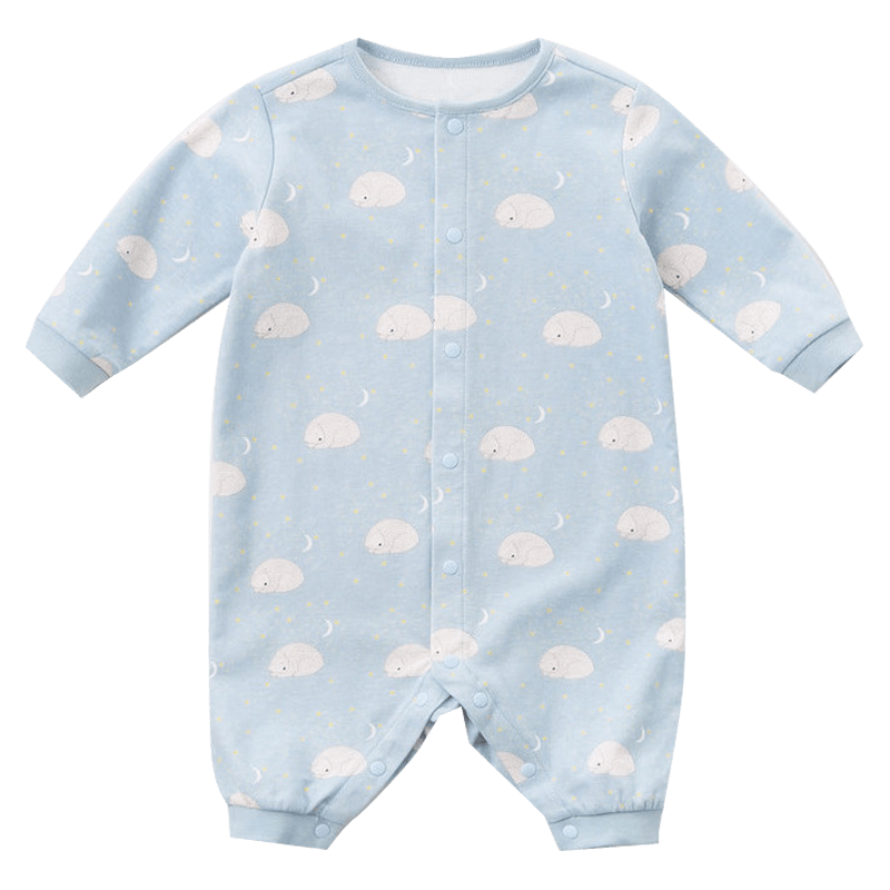 DAVE & BELLA Unisex Baby Romper Spring and Autumn Cotton Newborn Jumpsuit Infant Crawling Suit Baby Onesie