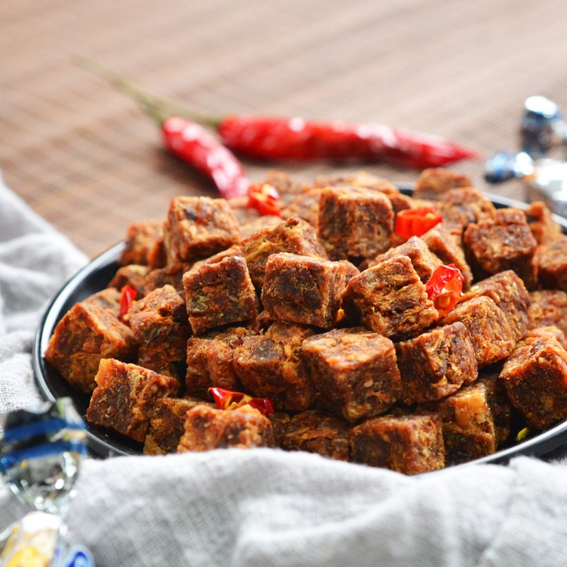 五洲 麻辣牛肉粒250g  量贩装 独立小包装牛肉干 休闲零食 牛肉干肉脯