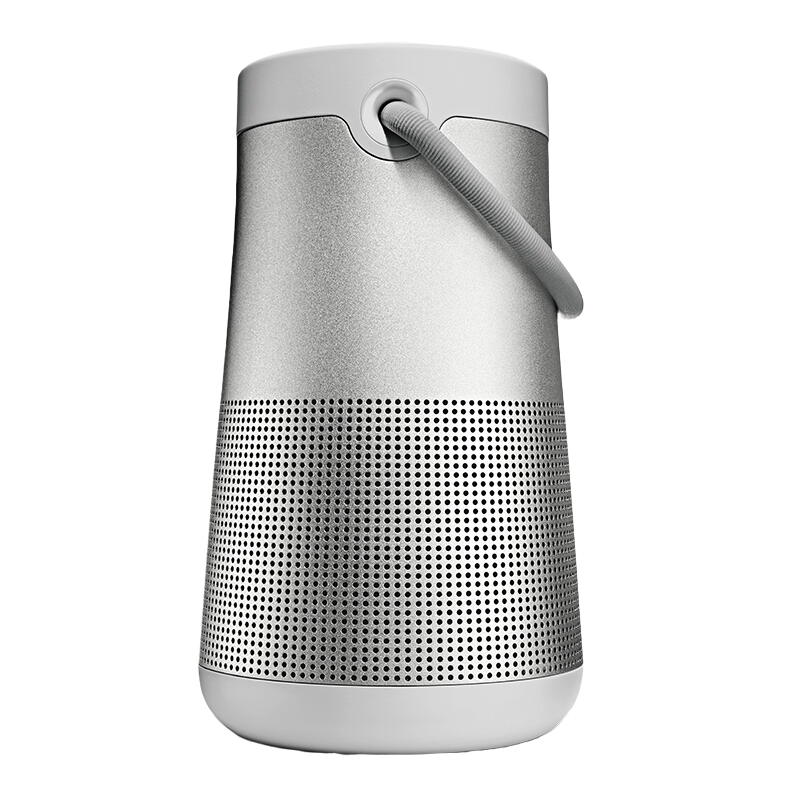 BOSE SoundLink Revolve+II Outdoor Portable Speaker, Silver, Deep Bass, Ultra-Long Battery Life, Bluetooth Speaker, Large Water Bottle Second Generation, Graduation Travel Gift