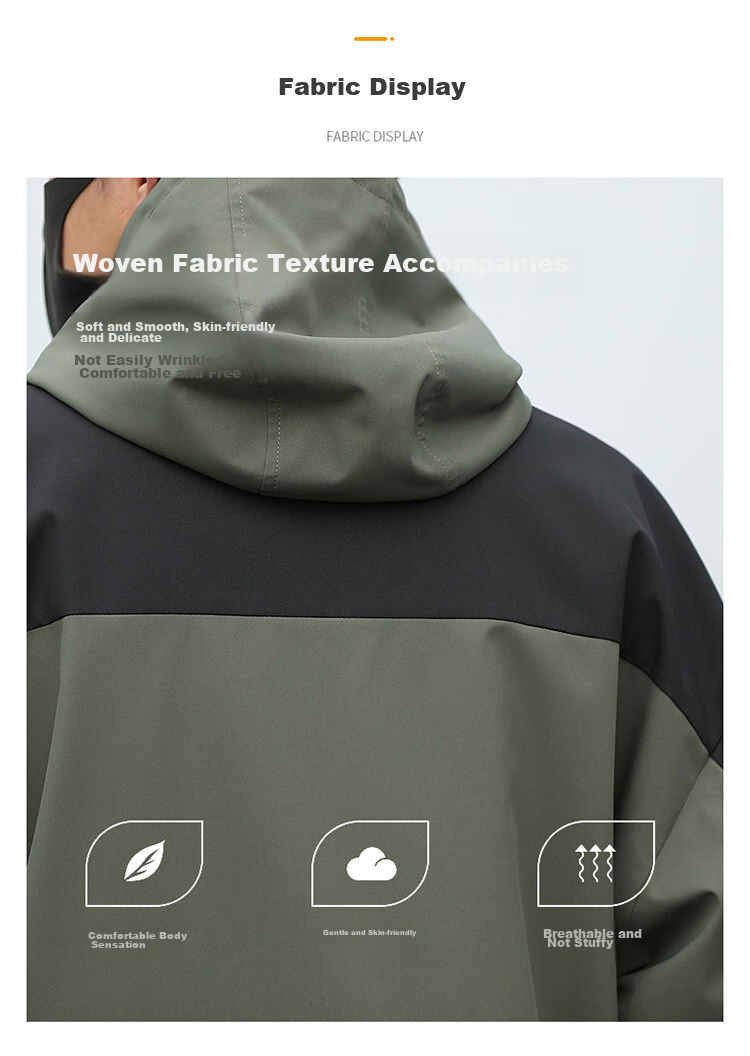 JEEP Men's Jacket, Spring And Autumn Casual Workwear, Loose-Fitting Windbreaker for Couples, Dark Green, Size L 3