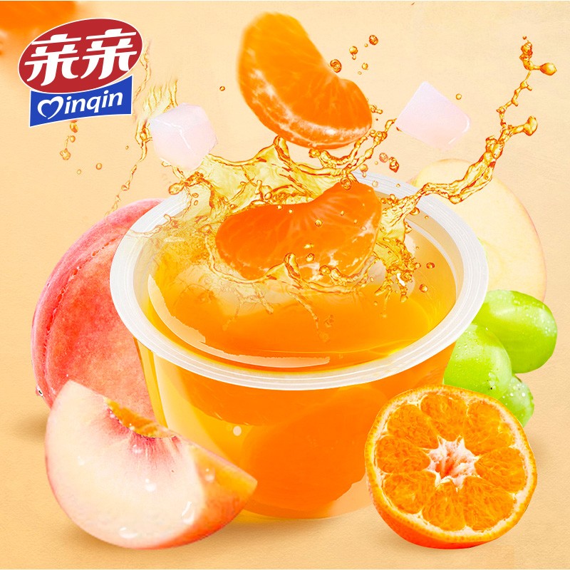 亲亲霸气大碗果肉果冻 200g*5杯  0脂肪 休闲食品  儿童零食大礼包