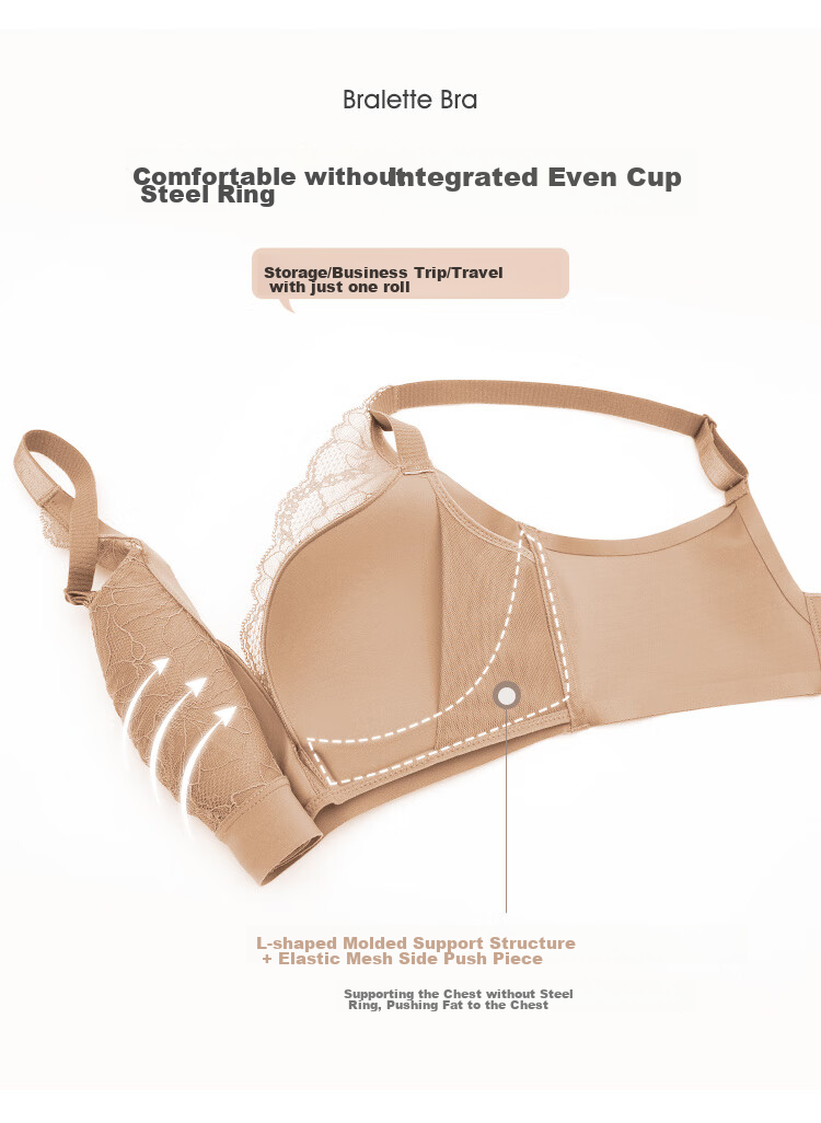 Ordifen Red Women's Wireless Bra Set for Zodiac Year, Lace Underwear, Push-Up Brassiere for Small Breasts, XB0330 6