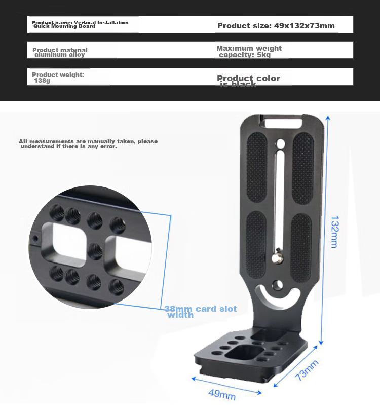 Earlymen EM-L90 Vertical L-Shaped Tripod, Compatible with Mirrorless And DSLR Cameras, Gimbal Monopod, Suitable for Zhiyun Smooth 4/Weebill 2/Luxy RS2/RS3/Stabilizer 6