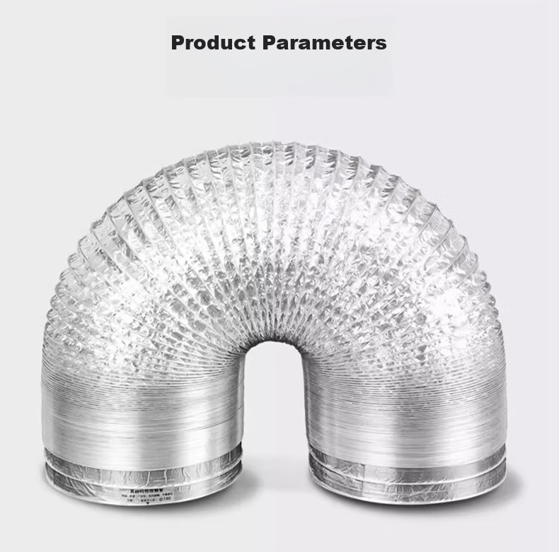 PURPAVWINNER Thickened Aluminum Foil Smoke Pipe, Range Hood Exhaust Vent Diameter 160mm, Exhaust Pipe, Chimney, Flexible Duct, Exhaust Pipe, Extendable Range Hood Pipe, 2 Meters 18
