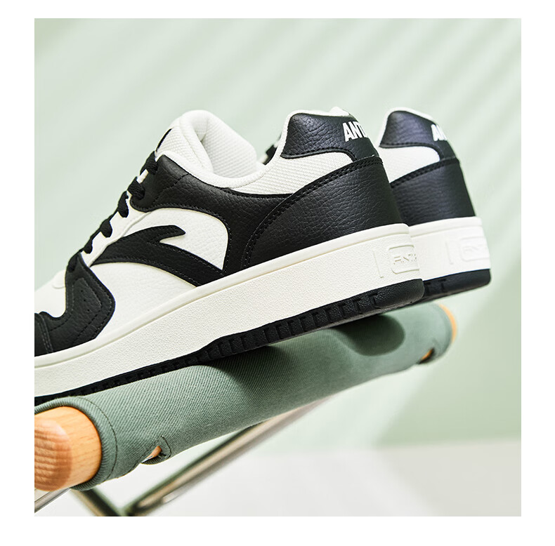 Anta Origin Year 2.0 | Men's Thick-Soled White Sneakers, Breathable Retro Casual Sports Shoes for Couples, Summer Height-Increasing Sneakers 6