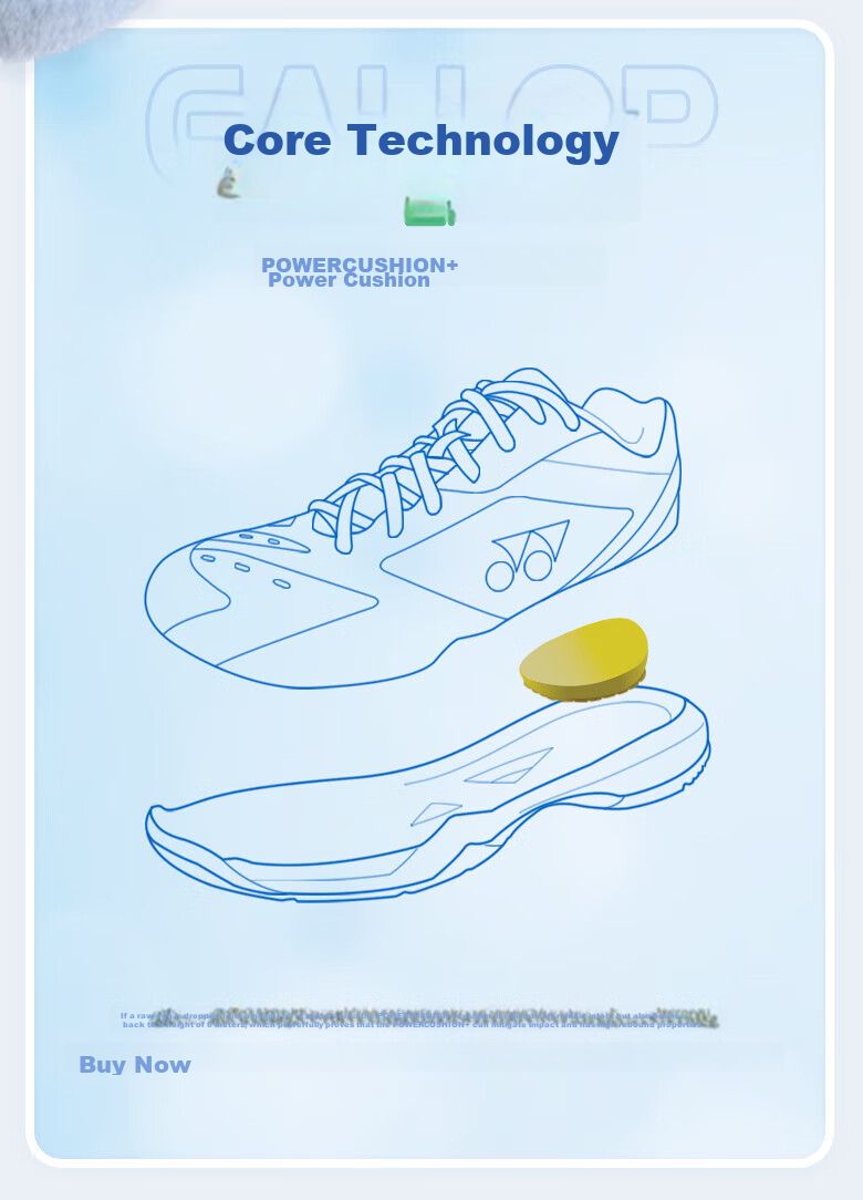 YONEX Badminton Shoes, for Competition And Training, Shock-Absorbing, Non-Slip, Professional Power Cushion, SHBCD2EX, Yellow And Blue, Size 36 4