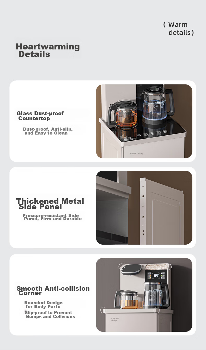 MeiLing Tea Bar Machine, Home Smart Voice-Controlled Multifunctional Remote Control Large Screen Upright Bottom-Placed Cooling And Heating One-Key Temperature Selection Water Dispenser, Cold And Hot Model MY-C575B (Shachu Mi) 24