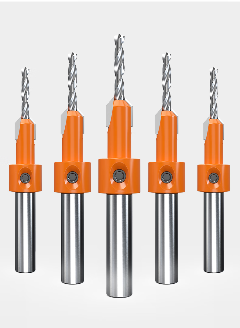 HUHAO Countersink Drill Bit, Hole-Making Tool, Wood Screw Stepped Salad Drill, Deep Hole Guide Tool Set, Woodworking Hole Opener 17