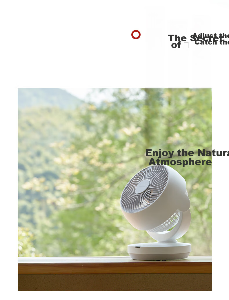 Xiapu Electric Fan / Desktop Air Circulator / Aromatherapy Mini Fan / Table Fan / Ion Group Purification Remote Control Timer Multi-Angle Oscillation Quiet Energy-Saving PJ-CA204A 7