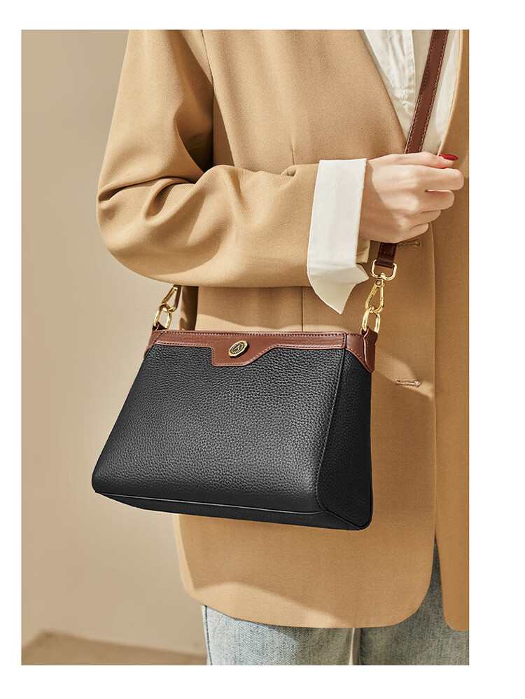 Aokang Women's Trendy Cowhide Phone Bag Premium Small Square Light Luxury Crossbody Shoulder Bag Birthday Gift for Mom and Wife 16