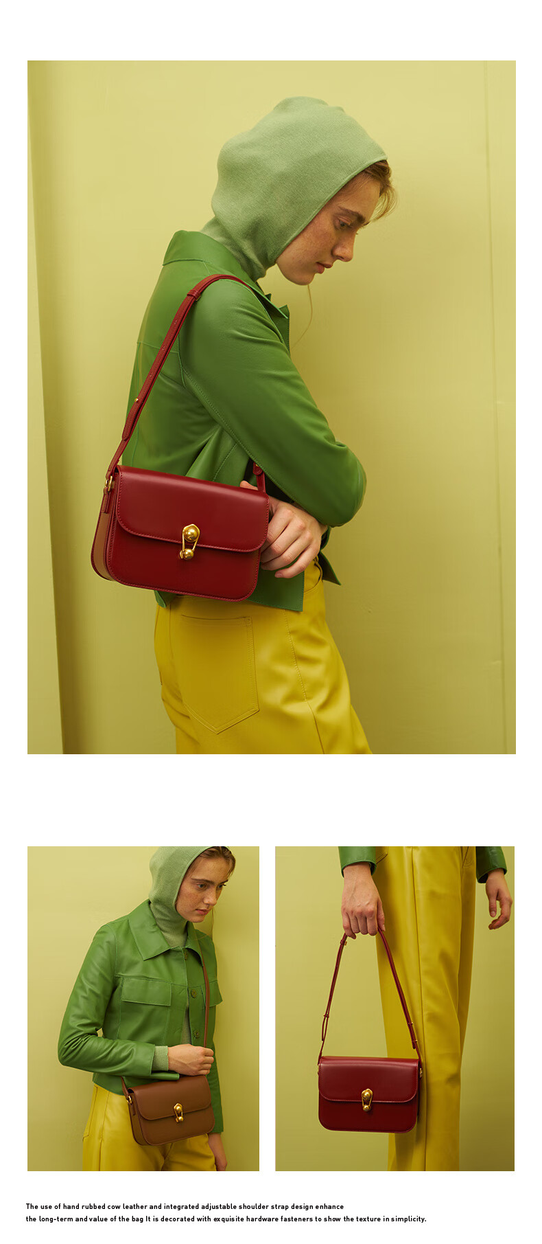 La Festin [Cheng Xiao's Choice] Women's Handbag, Planet Bag, Shoulder Crossbody Underarm Small Square Bag, Birthday Gift for Wome 6