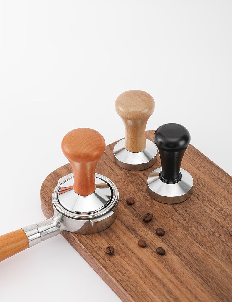 YIJUKE (YIJUKE) [51mm] Wooden Handle Coffee Tamper, Coffee Grinding Tool, Coffee Accessory, Coffee Machine Handle Tamper 12