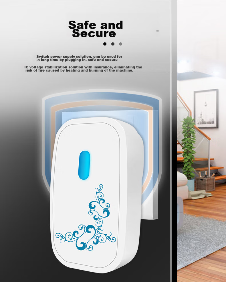 LFang A280 Wireless Doorbell for Home Use, Smart Electronic Doorbell for Elderly Call Butto 12